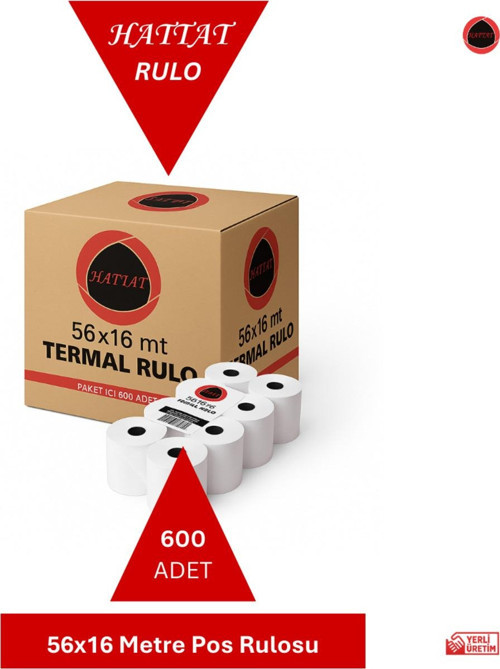 600 Adet 56 X 16 Metre Pos Rulosu Termal Rulo