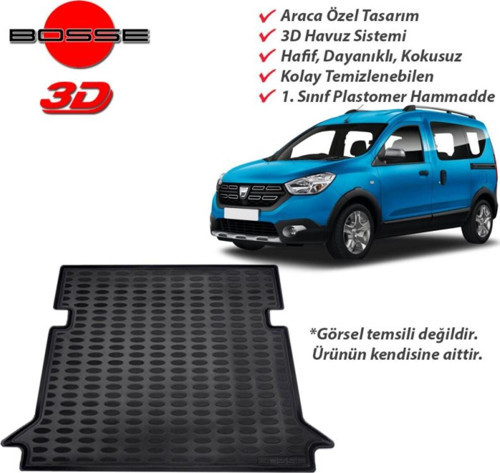 Dacia Dokker Bagaj Havuzu 2013 2021 Arası Fleks Serisi Esnek Bagaj Havuzu