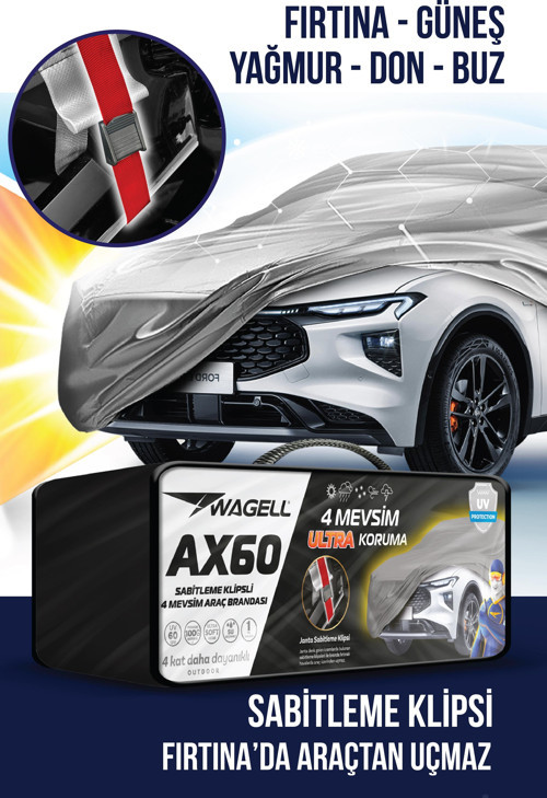 Nissan Qashqai -AX60 KLİPSLİ Araba brandası - oto çadır örtü