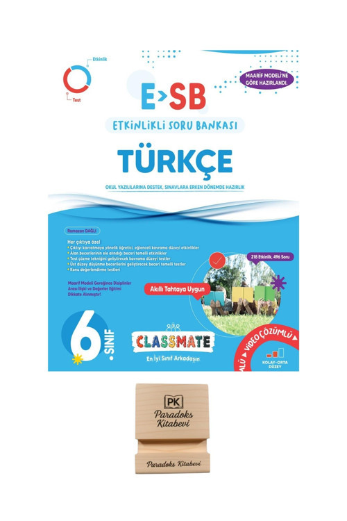 Okyanus 6. Sınıf Classmate Türkçe Etkinlikli Soru Bankası + Telefon Standı