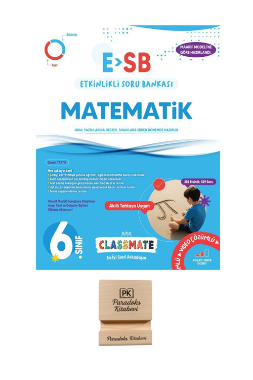 Okyanus 6. Sınıf Classmate MAtematik Etkinlikli Soru Bankası + Teleofn Standı