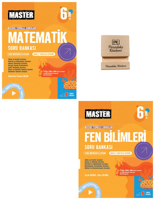 Okyanus Yayınları 6. Sınıf Master Matematik ve Fen Bilimleri Soru Bankası + Telefon Standı