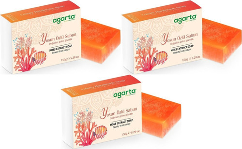 El Yapımı Doğal Sabun 150GR Yosun Özlü (3 Lü Set)