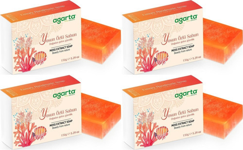 El Yapımı Doğal Sabun 150GR Yosun Özlü (4 Lü Set)