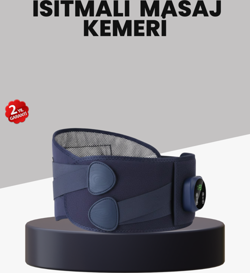 Titreşimli Masajlı Bel Kemeri Isıtmalı Destekli