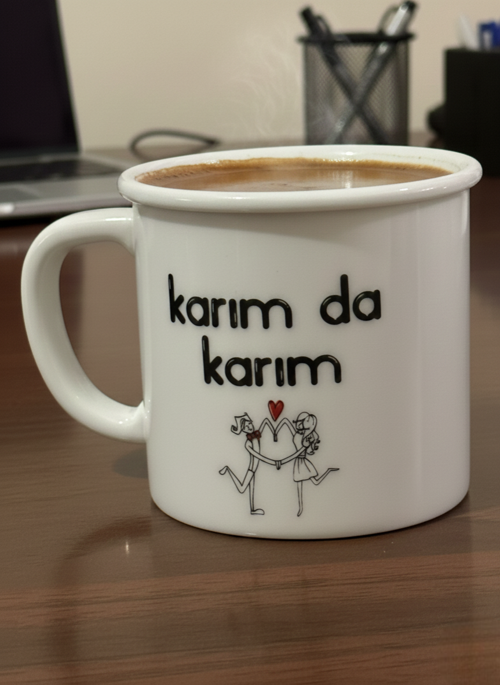 Porselen Kupa Yazılı 250 cc