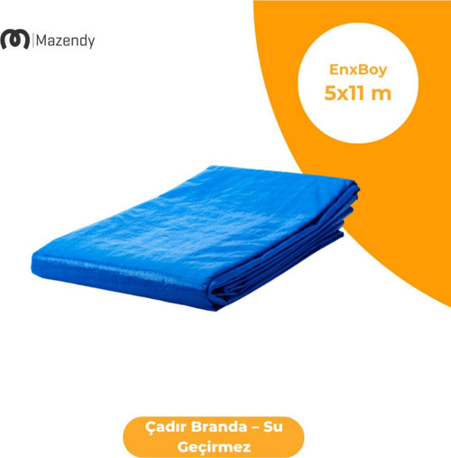 5x11 Metre Çadır Branda Su Geçirmez Çok Amaçlı Koruma