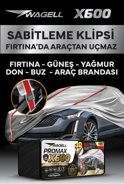 Fiat Linea - X600 KLİPSLİ 4 MEVSİM Araba brandası - oto çadır örtü