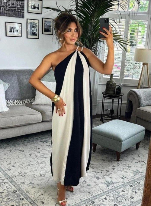 ÇİFT RENKLİ ELBİSE