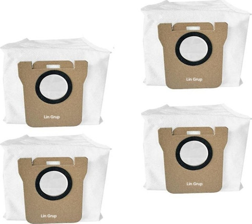 Xiaomi Robot Vacuum X20 + Plus Uyumlu Robot Süpürge Toz Torbası Yedek 4 Adet