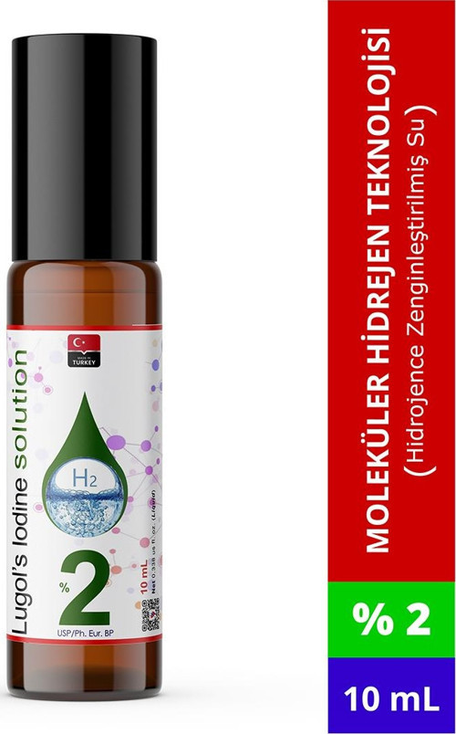 Lugol İyot Çözeltisi %2 | 10 mL | Roll-On Şişe (Pharma Grade Lugols Iodine)