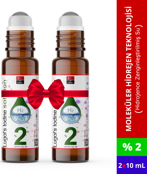 Lugol İyot Çözeltisi %2 | 2x10 mL | Roll-On Şişe
