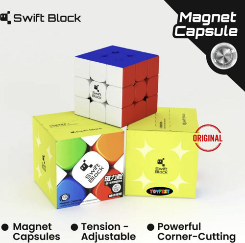 Gan Cube MG Swift Block 48 Mıknatıslı 3x3 Zeka Küpü Profesyonel Speed Cube Askılı Model 4647