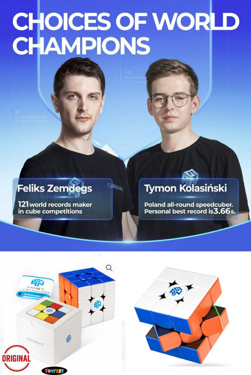 Gan Cube 3356 R S Stickerless 3x3 Zeka Küpü Profesyonel Speed Cube