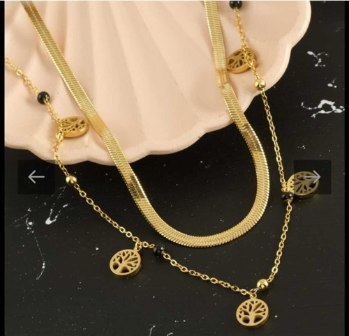 Gold Yaşam Agacı Kolye