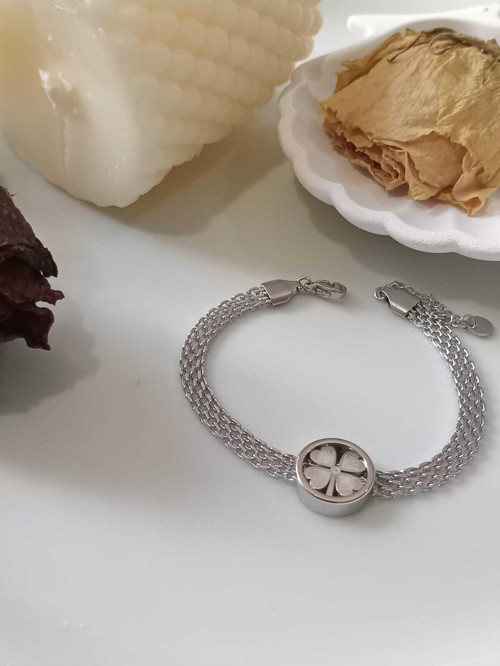 Çelik Yonca Bileklik