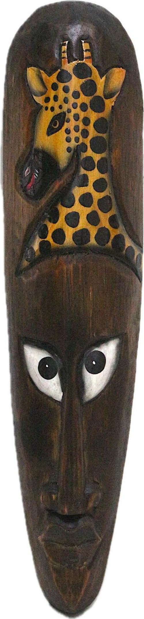 AHŞAP OTANTİK MASK ZÜRAFA 50CM DUVAR SÜSÜ MASKE