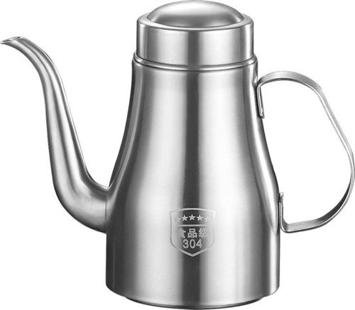 Komple 304 Çelik Silver 700 ml 24 Oz Yağdanlık Sosluk ve Sirkelik cin866by