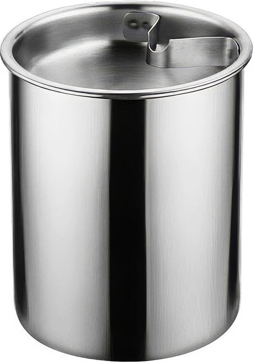 Çelik 10 cm. Kafe Restaurant Kapaklı Yuvarlak Kül Tablası Küllük cin899gr