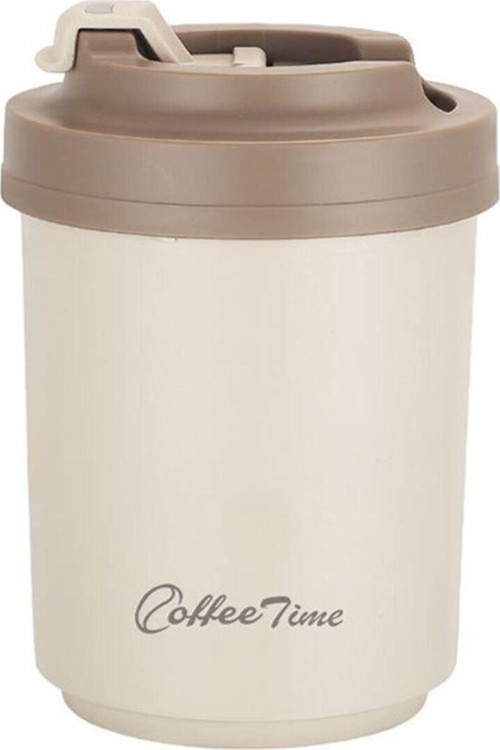 304 L Çelik Bej 380 ml Kahve El Mug (SICAK-SOĞUK TUTMAZ) cin566