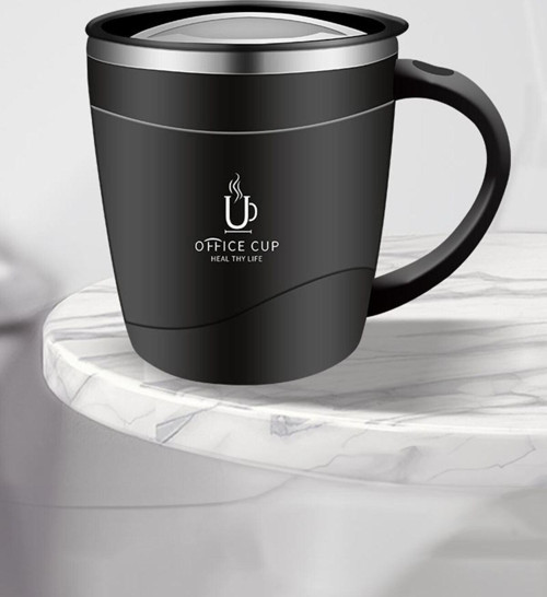 304 L Çelik Siyah Sıcak Soğuk içecek 500 ml Kahve El Termos Kupa Mug cin558sy