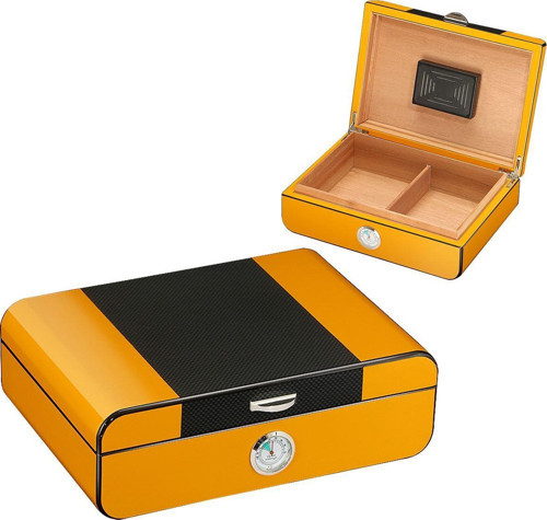 Karbon Fiber Desen Humidor Puro Kutusu rc41