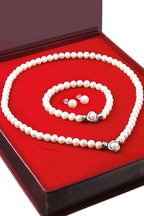 inci Küçük Broş Gümüş Kolye Bileklik Küpe Takımı Set ds48