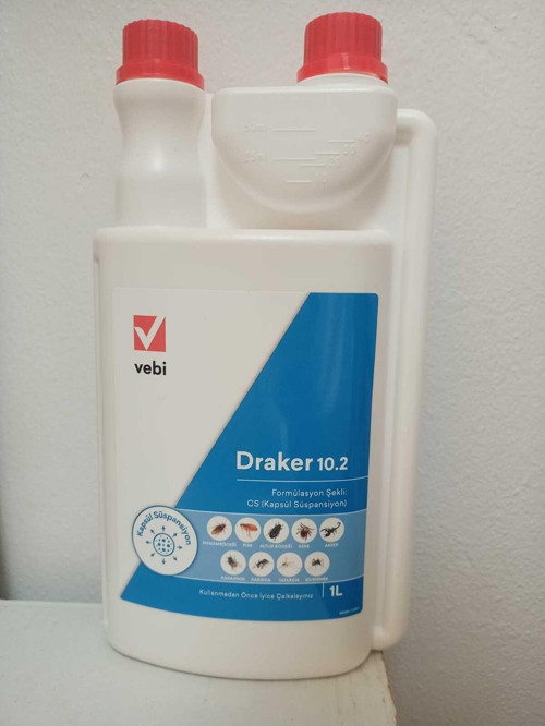 Draker 10.2 Cs Konsantre Haşere Böcek Öldürücü 1 Lt 3 Adet