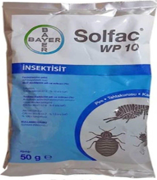 Pire -bit Ilacı Ilacı 2 Adet Solfac Wp 10 50 gr Ve 1 Lt Ilaçlama Pompası Beyaz