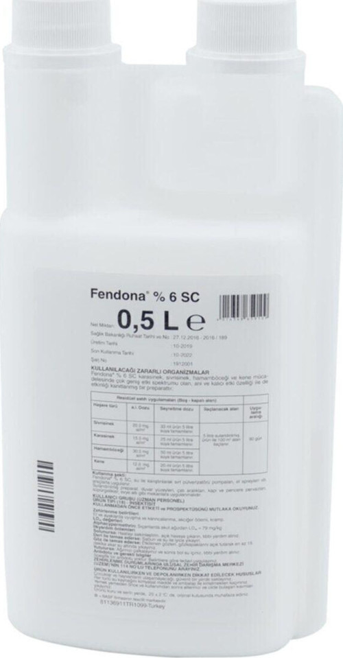 Haşere Ilacı Fendona 6 Sc 500 ml Genel