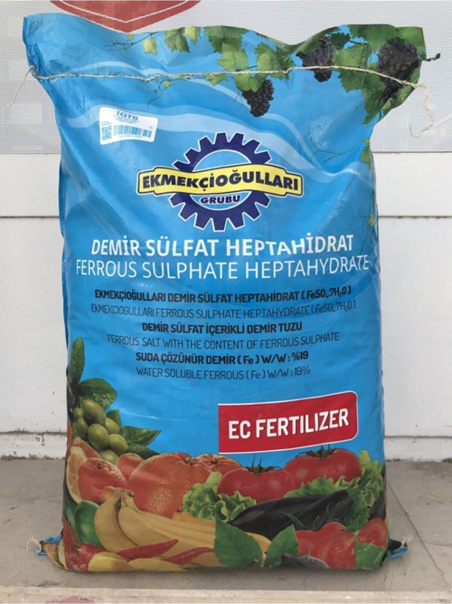 Demir Sülfat Gübresi Demir Sülfat Heptahidrat Demir Tuzu 10 kg