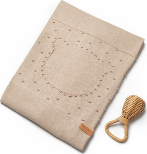 Bebek Triko Battaniye,%100 Organik Pamuk,Bebek ve Yenidoğan Serisi-85x85 cm