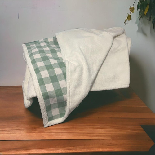 Ekose Koyun Tüyü Görünümlü Tek Kişilik Tv Battaniye