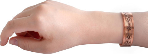 Desenli Bakır Bileklik (AYARLANABİLİR) Model 1