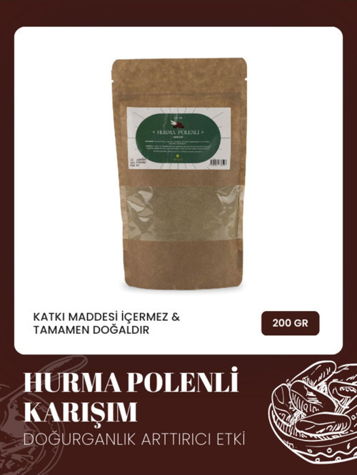 Hurma Polenli Toz Karışımı 200 Gr.