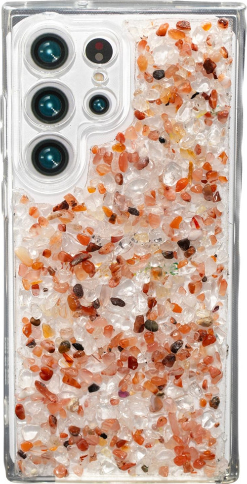 Samsung Galaxy S23 Ultra Akik-Kristal Kuvars Telefon Kılıfı