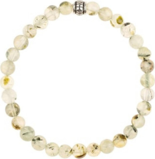 Prehnite Doğal Taş Bileklik (6mm Küre Kesim)