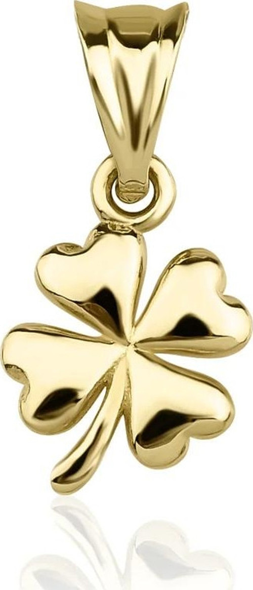 14 Ayar Altın Minik Yonca Kolye Ucu