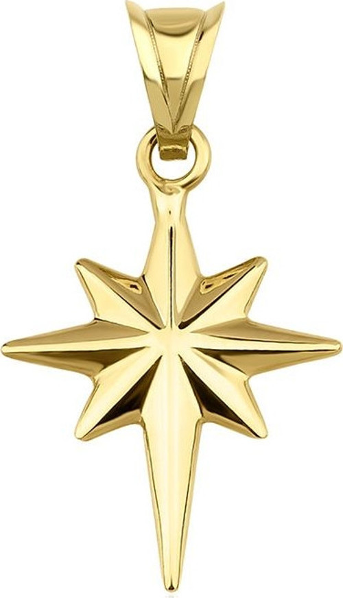 14 Ayar Altın Mini Kuzey Yıldızı Kolye Ucu