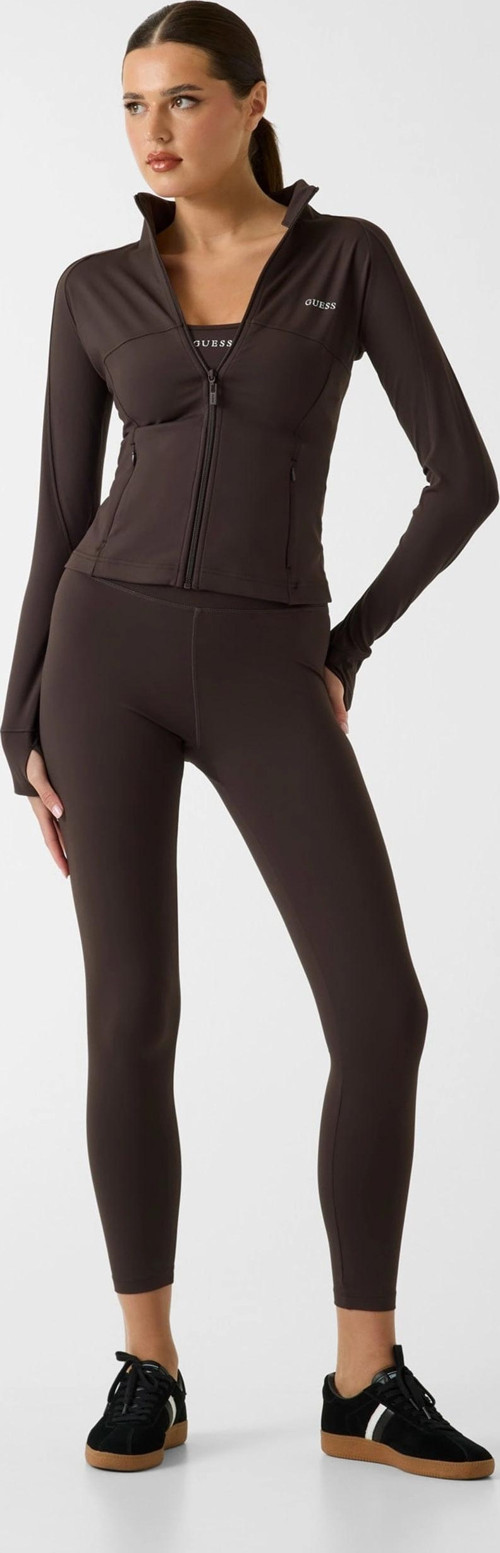 Margot Uzun Kollu Fermuarlı Aktif Kadın Kahverengi Ceket V6RP15KD952-A10K