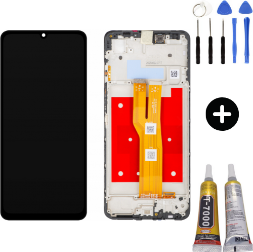 Samsung A07 SM-A075F Uyumlu Çıtalı OLED Lcd Ekran Dokunmatik + Montaj Seti