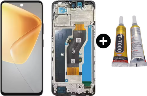 İnfinix Hot 50 X6720 Uyumlu Çıtalı Servis Lcd Ekran Dokunmatik + B7000