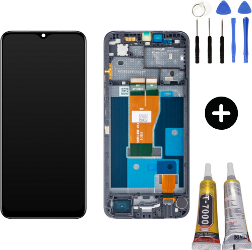 Oppo Realme C33 RMX3624 Uyumlu Çıtalı A Kalite Lcd Ekran Dokunmatik + Montaj Seti