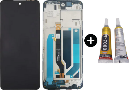 Tecno Camon 18 CH6 CH6n Uyumlu Çıtalı A Kalite Lcd Ekran Dokunmatik + B7000