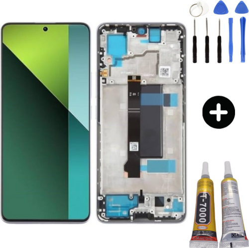 Xiaomi Redmi Note 13 Pro Plus 5G Uyumlu Çıtalı Lcd Ekran Dokunmatik + Montaj Seti
