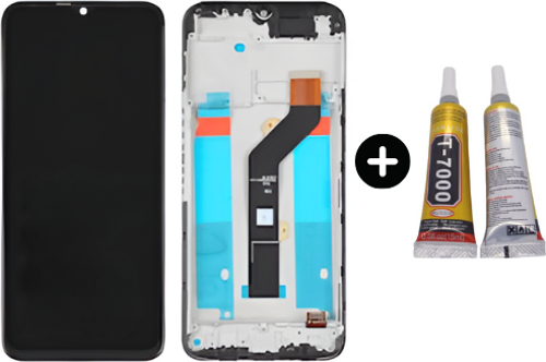 Tecno Spark 8 KG6 Uyumlu Çıtalı Servis Lcd Ekran Dokunmatik + B7000