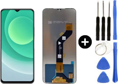 Tecno Spark Pop 7 KF6 Uyumlu Servis Lcd Ekran Dokunmatik + Tamir Seti