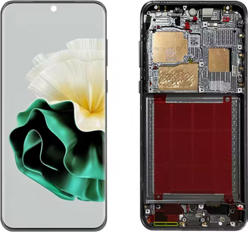 Huawei P60 Pro MNA-AL00 Uyumlu Çıtalı Lcd Ekran Dokunmatik