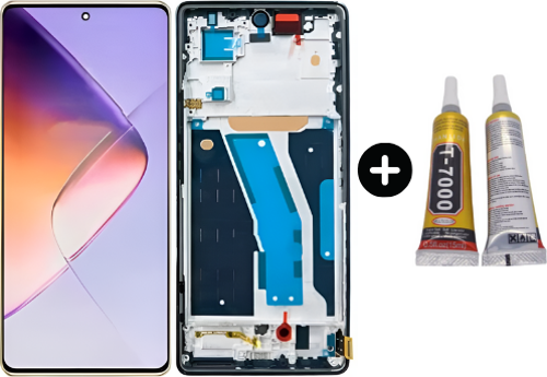 İnfinix Note 40 X6853 Uyumlu Çıtalı Lcd Ekran Dokunmatik + B7000