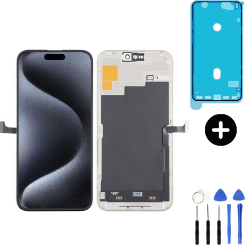 iPhone 15 Pro Max Uyumlu Soft OLED Lcd Dokunmatik Ekran + Montaj Seti